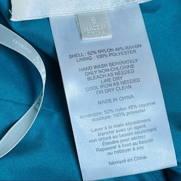 Davids Bridal Dress Women 8 Sleeveless Lace Wedding Formal Party Prom Bridesmaid - Picture 11 of 12